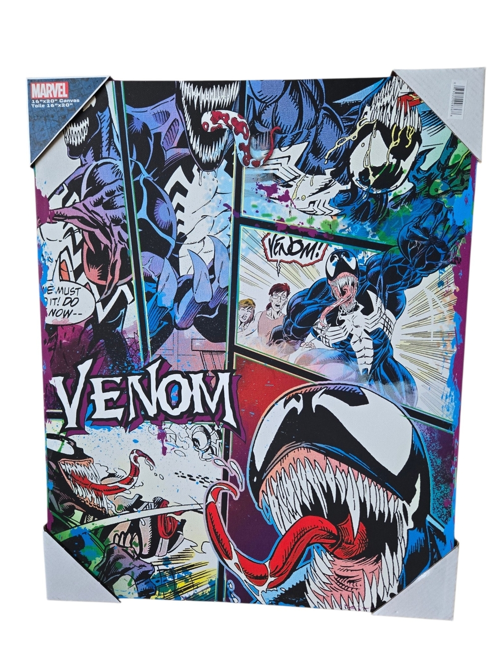 Marvel Venom Canvas Wall Art • Comic Panel Collage Print • Home Decor